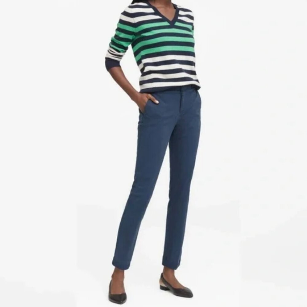 Banana Republic - Modern Sloan Mid Rise Skinny Pants 989963 - Size 4P Turquoise